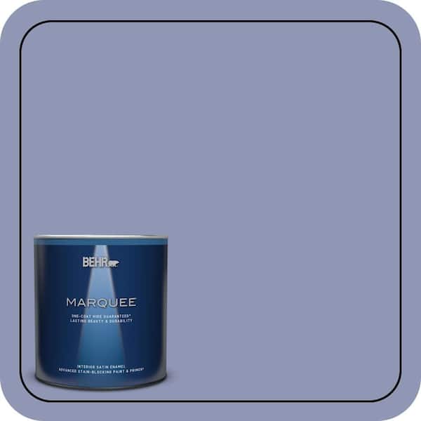 BEHR MARQUEE 1 qt. #S540-4 Vintage Ribbon One-Coat Hide Satin Enamel Interior Paint & Primer