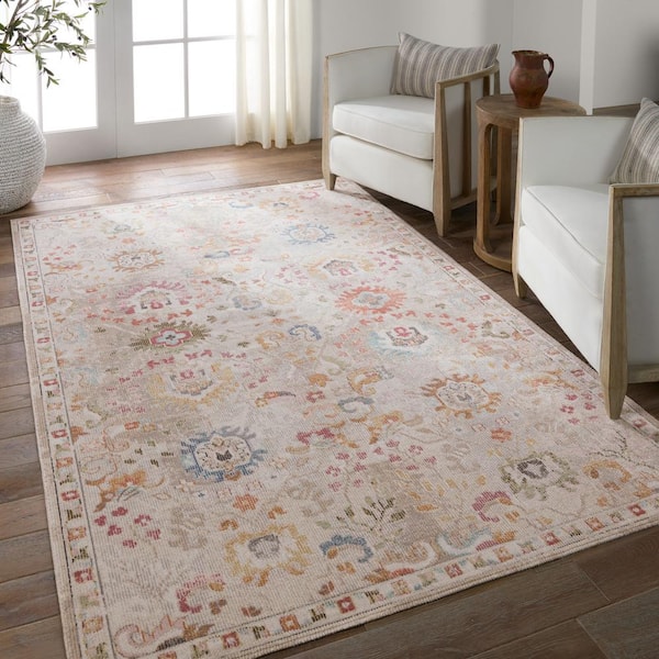 4' X 6' Multicolor Floral Indoor Outdoor Area Rug 4' X 6' Multicolor Floral Indoor Outdoor Area Rug