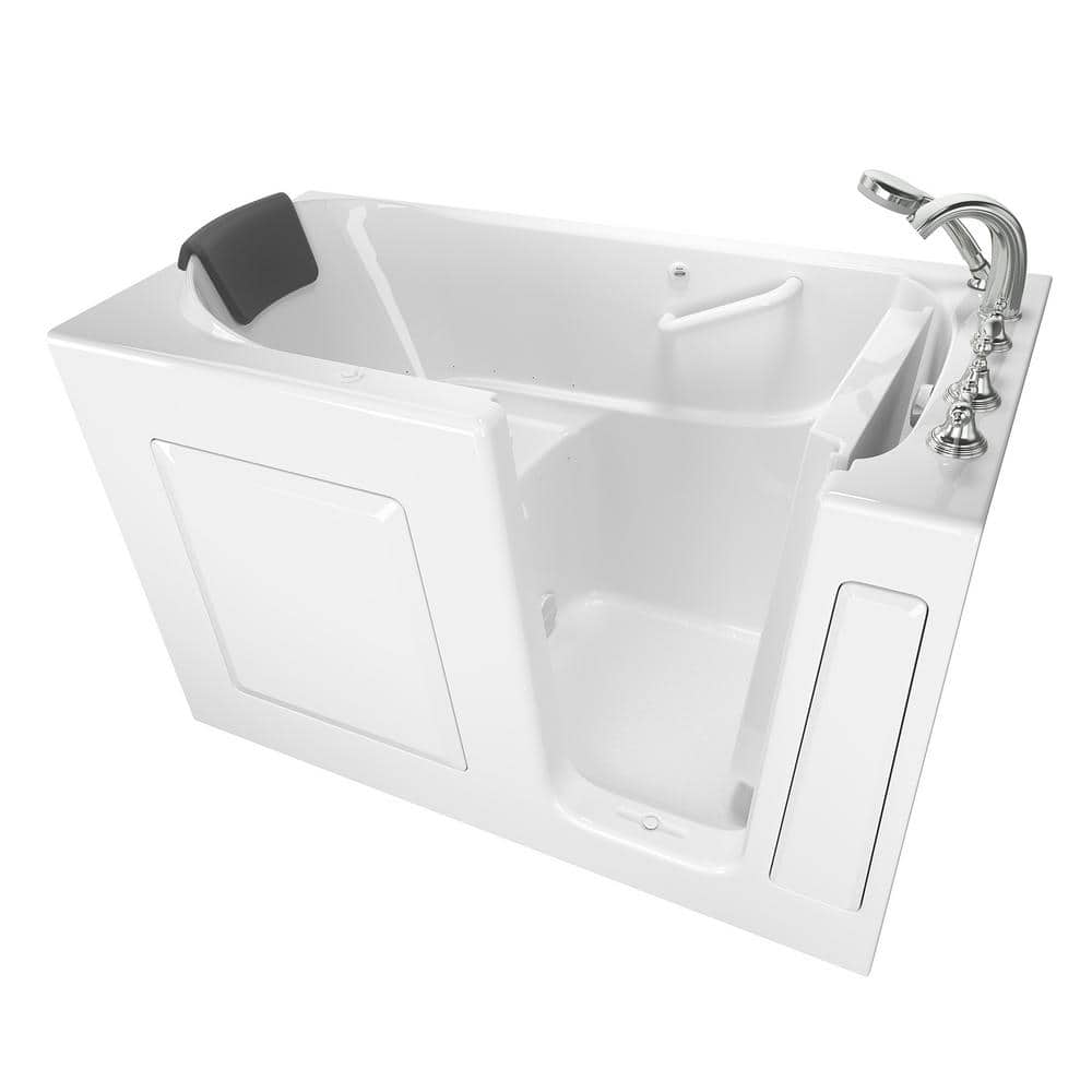 Gelcoat Premium Series 60 in. x 30 in. Right Hand Walk-In Air Bathtub in Wh