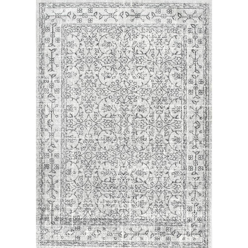 nuLOOM Waddell Vintage Gray 4 ft. x 6 ft. Area Rug RZBD22B-406 - The ...