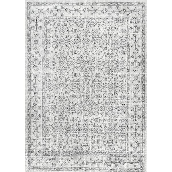 nuLOOM Waddell Vintage Gray 4 ft. x 6 ft. Area Rug