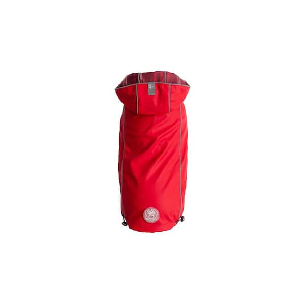 GF PET 2X-Small Red Reversible Elasto-Fit Raincoat for Dogs