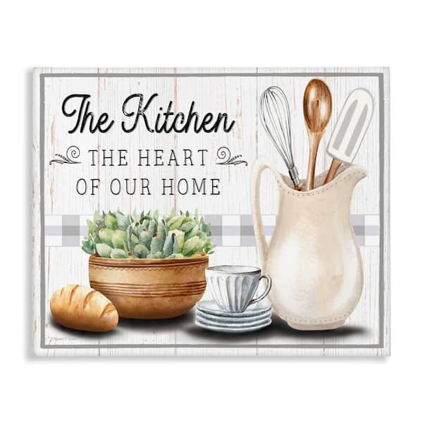 Kitchen Heart of Home by Elizabeth Tyndall Unframed Graphic Art Print Food 30 in. x 24 in.