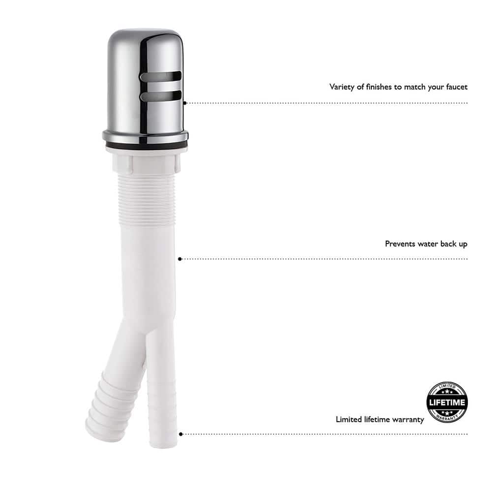 Oil Rubbed Bronze Dual-Threaded Dishwasher Air Gap