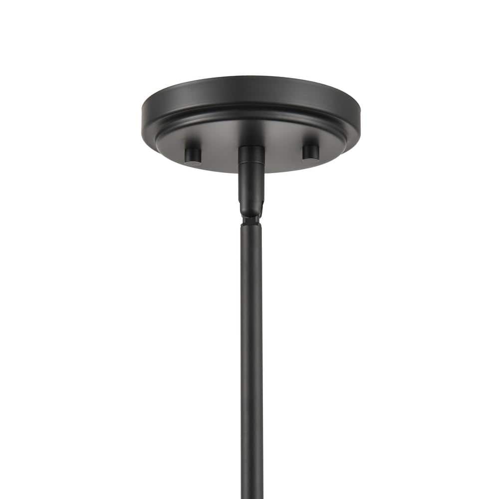 Matte Black Modern 4-Light 17" Wide Pendant