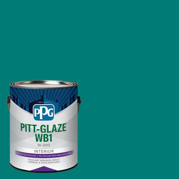 Pitt-Glaze 1 gal. PPG1231-7 Romantic Isle Semi-Gloss Interior Paint Waterborne 1-Part Epoxy