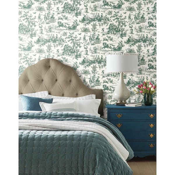 SCOTT LIVING Nara Sage Toile Wallpaper Sample 297587547SAM  The Home Depot