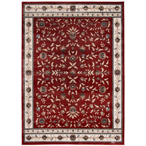 Kurdamir Carlo 8 ft. x 11 ft. Cinnabar/Navajo White Area Rug