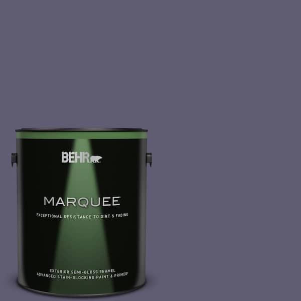 BEHR MARQUEE 1 gal. #PMD-90 Luscious Purple Semi-Gloss Enamel Exterior Paint & Primer