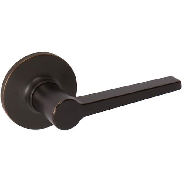 DELANEY HARDWARE Tulina Contemporary Style Tuscany Bronze Straight Rectangle Single Dummy Door Lever