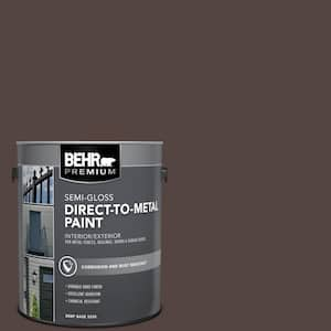 1 gal. #PFC-25 Dark Walnut Semi-Gloss Direct to Metal Interior/Exterior Paint