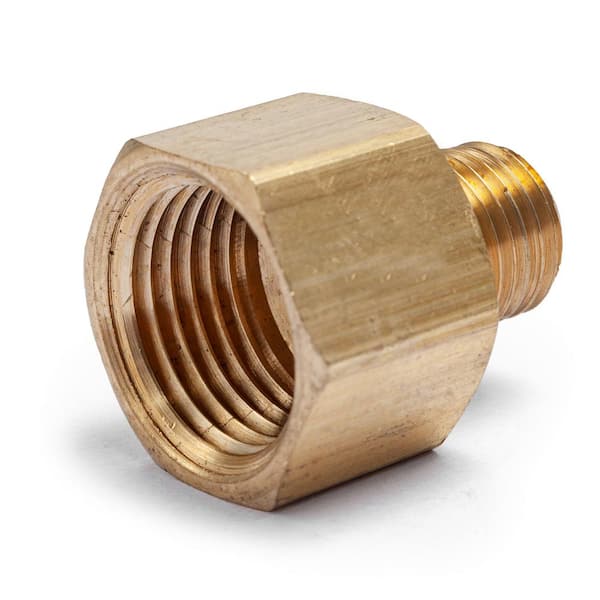 LTWFITTING 1/2 in. FIP x 1/4 in. MIP Brass Pipe Adapter Fitting (5-Pack)  HF1028405 - The Home Depot