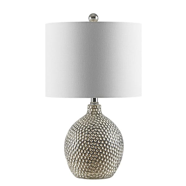 SAFAVIEH Breeda 19 in. Ivory Table Lamp with White Shade