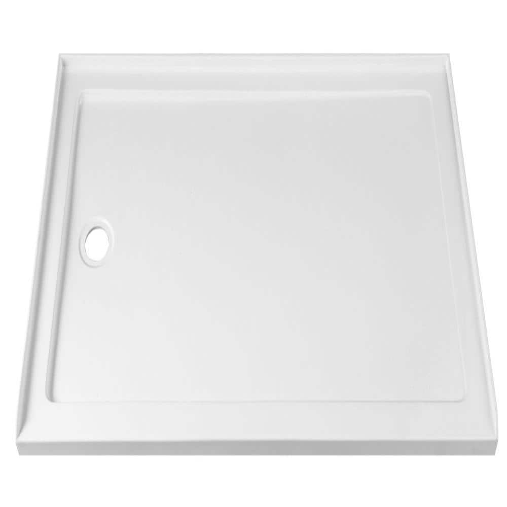 "60"" x 36"" Rectangular Acrylic Shower Base, Slip Resistant Surface, Left Drain, Low Threshold Shower Pan" price history on PriceWatchPro