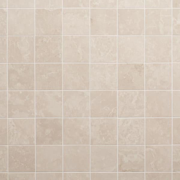Botticino Extra Light Beige 12 in. x 12 in. Honed Marble Mosaic Floor and Wall Tile (1 Sq. Ft. / Each)
