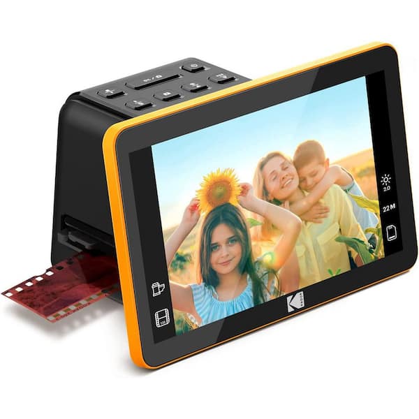 Kodak Portable Film & Slide Photo Scanner with 7 in. LCD Display, Negatives & Slides Photos Viewer & Projector