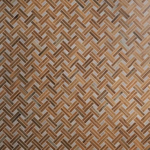 Everlasting Herringbone Oak 10.03 in. x 13.18 in. Matte Wood Look Porcelain Mosaic Tile (0.97 sq. ft./Each)