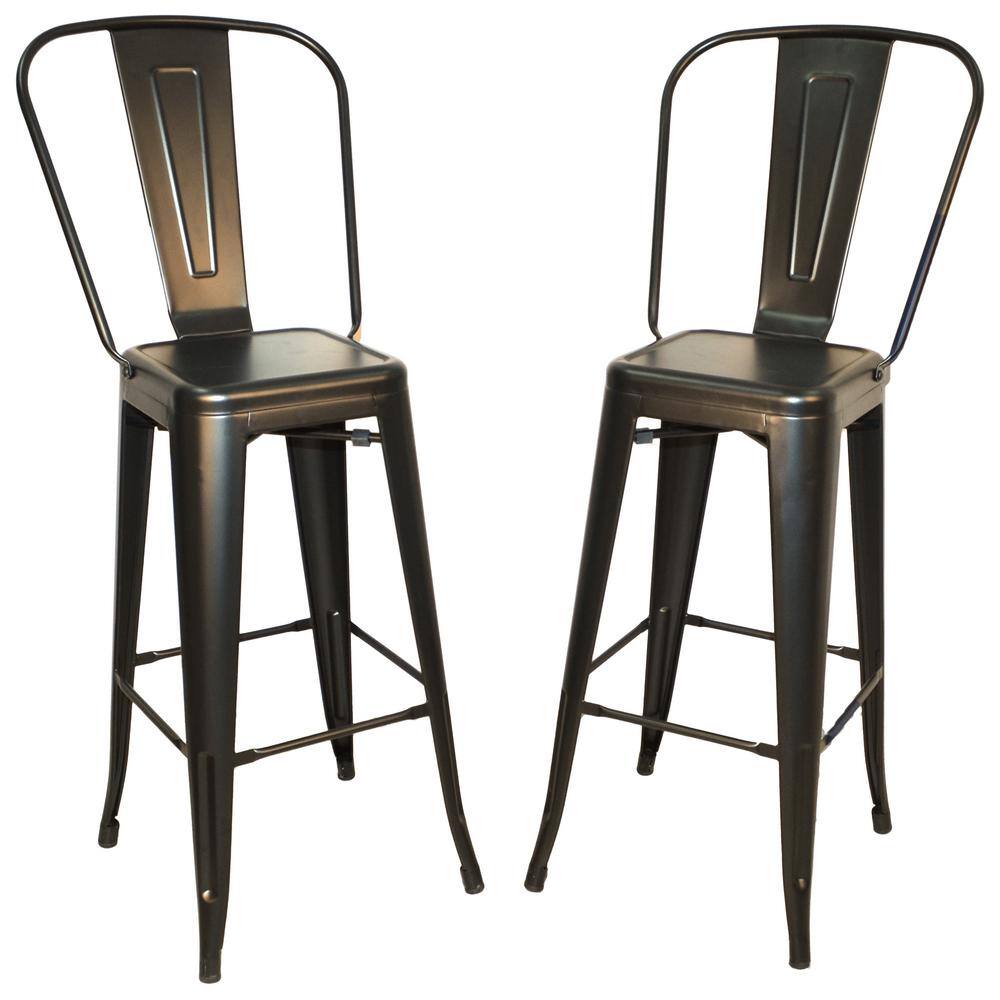 rustic metal bar stools