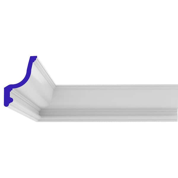 Cathedral and Vaulted Ceiling 4.5 in. Polyurethane Cove Molding for Indirect Lighting - 3067