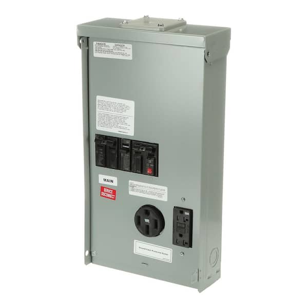 70 Amp 3-Space 6-Circuit Main Breaker Overhead/Underground Temporary Power Panel (U155MBC033)