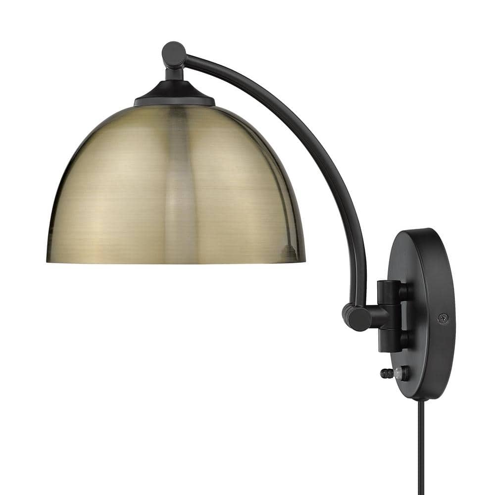 Black and Brass Adjustable Modern Wall Sconce