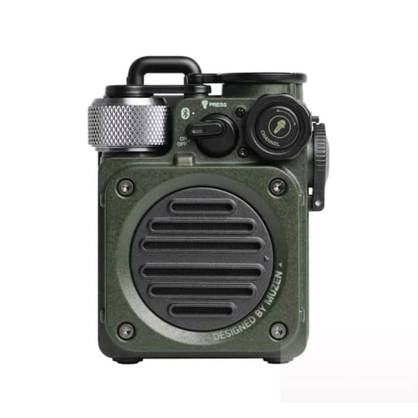 MUZEN Wild Mini Rugged Waterproof Bluetooth Portable Speaker in Green  MW-PVXI-Green - The Home Depot