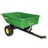 John Deere 650 lb. 10 cu. ft. Tow-Behind Poly Utility Cart PCT-100JDC ...