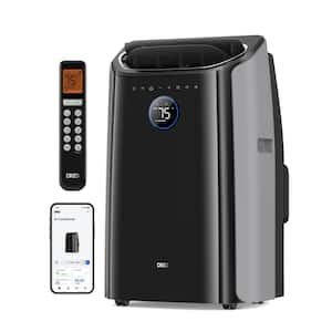 Adrinfly 14,000 BTU Portable Air Conditioner Cools 550 Sq. Ft. With ...