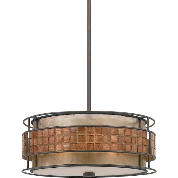Laguna 3-Light Renaissance Copper Pendant