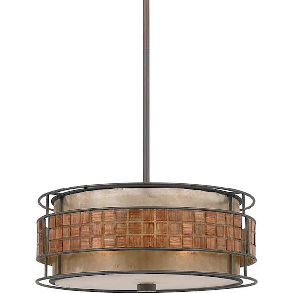 Quoizel Laguna 3-Light Renaissance Copper Pendant