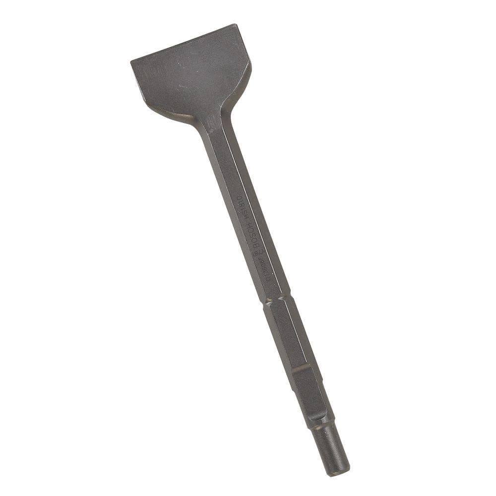 3 in. x 12 in. Hammer Steel Round Hex/Spline Scaling Chisel