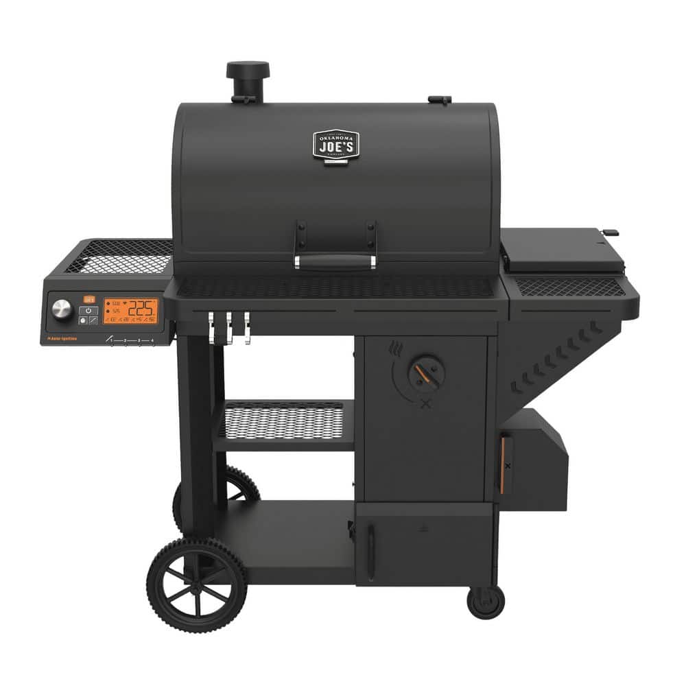 OKLAHOMA JOE'S Tahoma 1200 Amp DLX Auto-Feed Charcoal Grill and