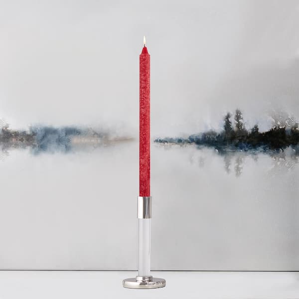 ROOT CANDLES 12 in. Timberline Arista Red Dinner Candle (Box of 12)