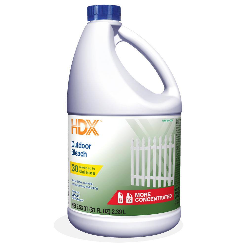 HDX 81 oz. Outdoor Cleaning Bleach (6Pack) 23948949601 COMBO2 The