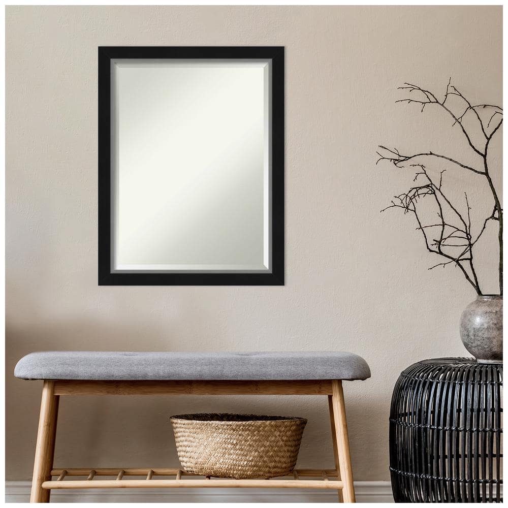 Eva Satin Silver Framed Rectangular Bathroom Vanity Mirror