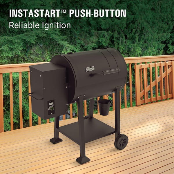 Coleman Cookout 700 Pellet Grill and Smoker in Black with 690 sq