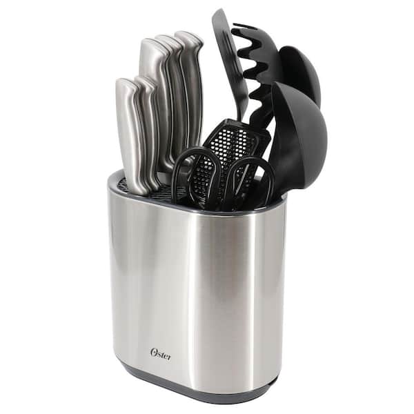Oster Baldwyn 12-Piece Stainless Steel and Nylon Kitchen Tool and Cutlery Set