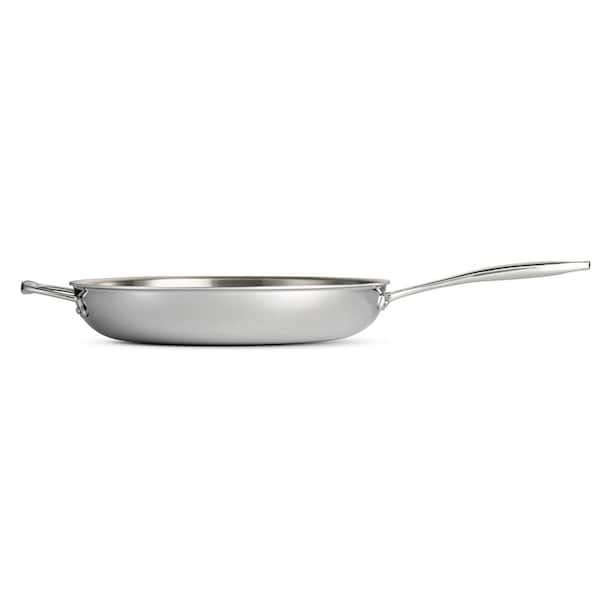 Tramontina Fry Pan Stainless Steel Tri-Ply Clad 12-inch, 80116