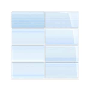 Big Blue Glass Tile for Kitchen Backsplash and Showers - 3 in. x 6 in. Tile Sample