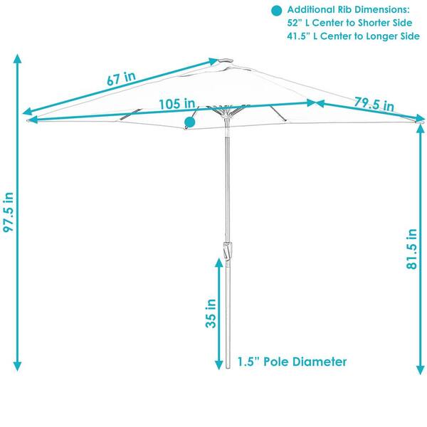 Patio Umbrella Paper Towel Holder 1.50 Rod Diameter 