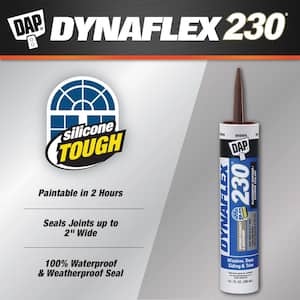 Dynaflex 230 10.1 oz. Brown Premium Exterior/Interior Window, Door and Trim Sealant (12-Pack)