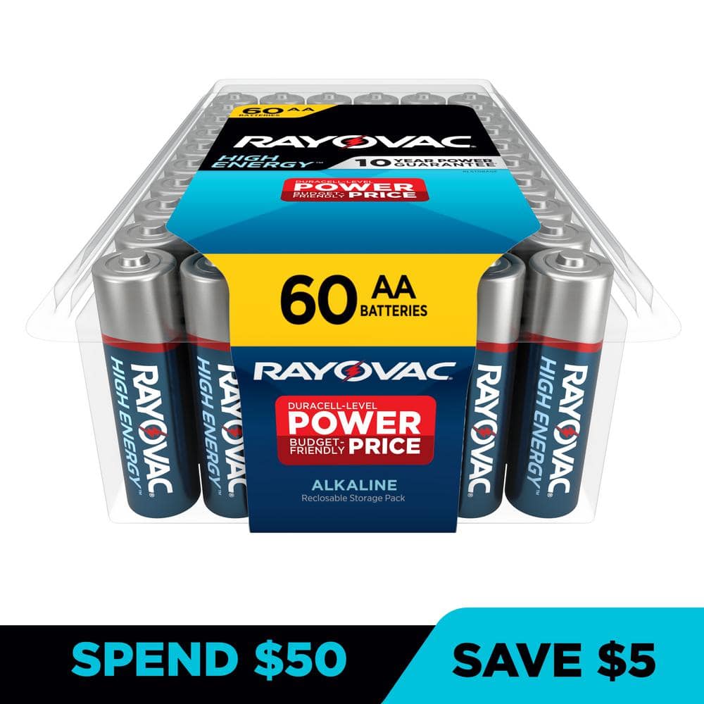 Rayovac Fusion Alkaline AA Batteries (30-Pack) in the AA Batteries