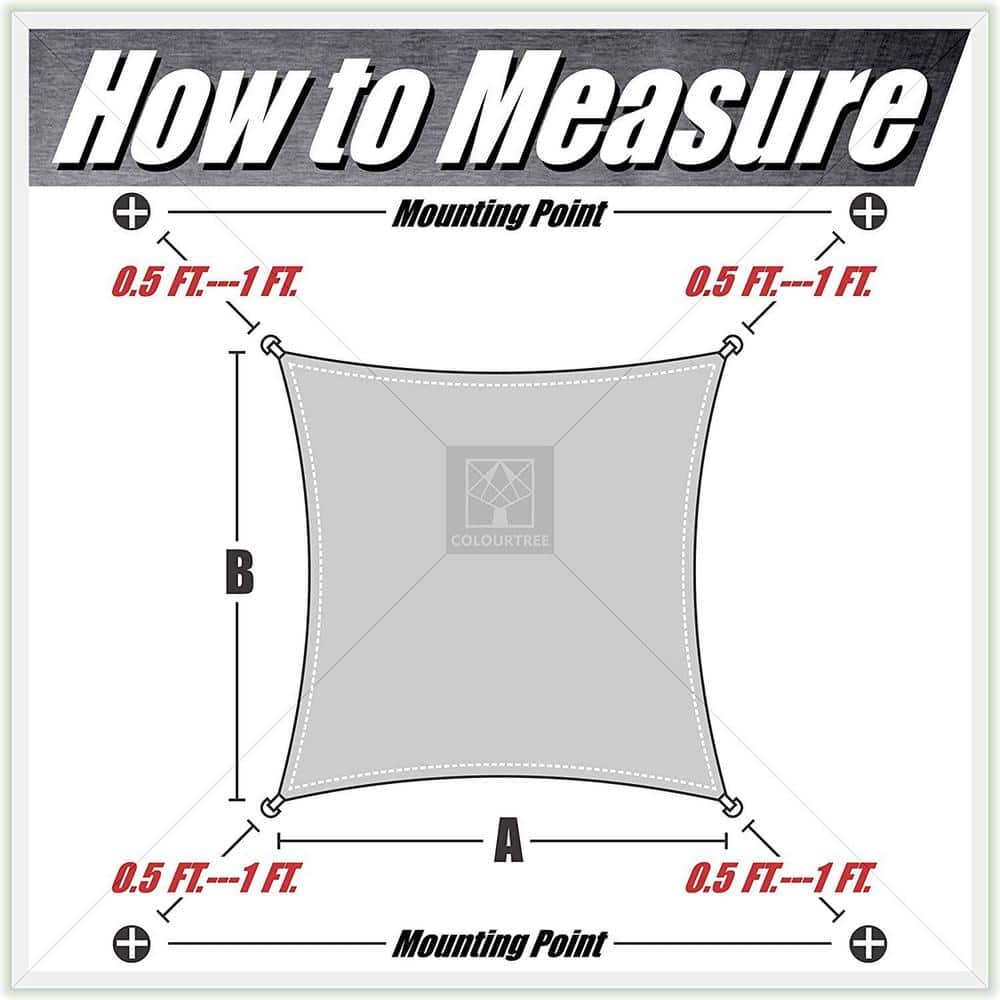 Turquoise 10 ft x 13 ft HDPE Patio Sun Shade Sail Canopy
