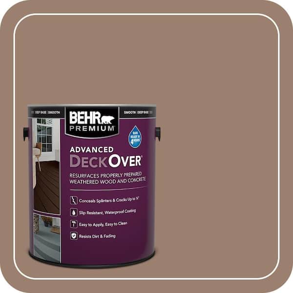 1 gal. #SC-148 Adobe Brown Smooth Solid Color Exterior Wood and Concrete Coating