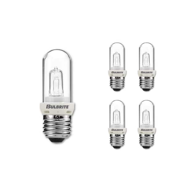 Bulbrite 150-Watt Soft White Light T8 (E26) Medium Screw Base Dimmable Clear Mini Halogen Light Bulb(5-Pack)