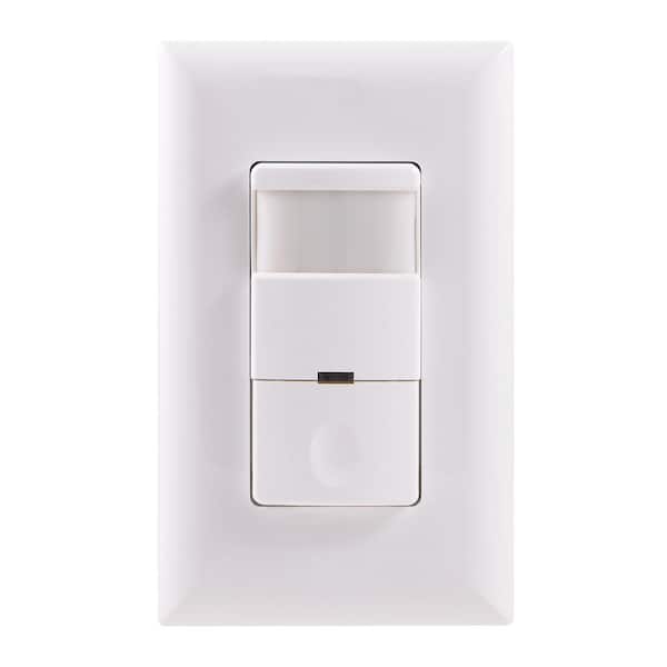 GE Motion-Sensing Switch with Automatic Shut-Off Feature, White