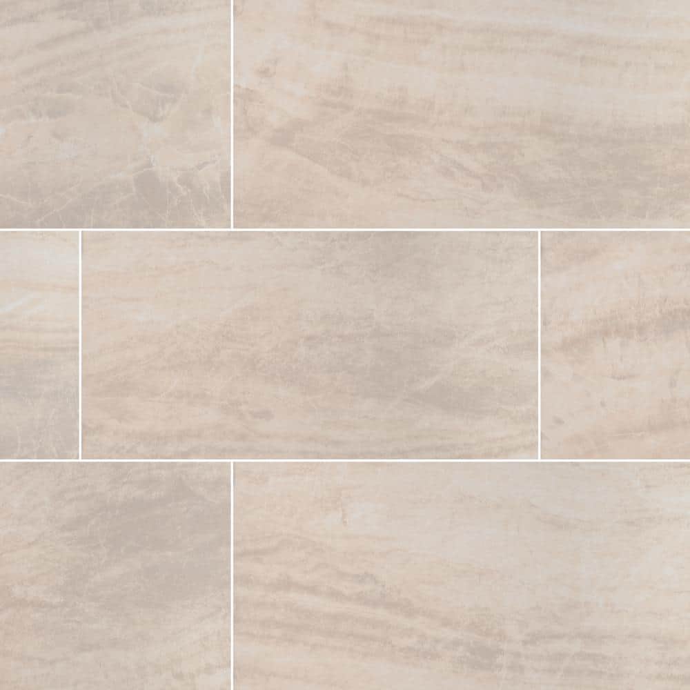 Pavia Crema 4 in. x 4 in. x 0.32 in. Polished Porcelain Quartzite Look Floor and Wall Tile Sample price history on PriceWatchPro