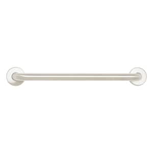18 in. x 1-1/4 in. Dia Stainless Steel Wall Mount ADA Compliant Bathroom Shower Grab Bar in Satin