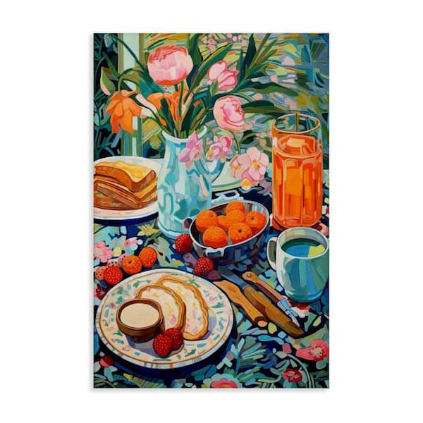 Bright Breakfast Spread by LSR Design Studio Unframed Food Graphic Art Print 24 in. x 16 in.