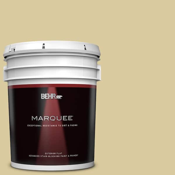 BEHR MARQUEE 5 gal. #380F-4 Ground Ginger Flat Exterior Paint & Primer